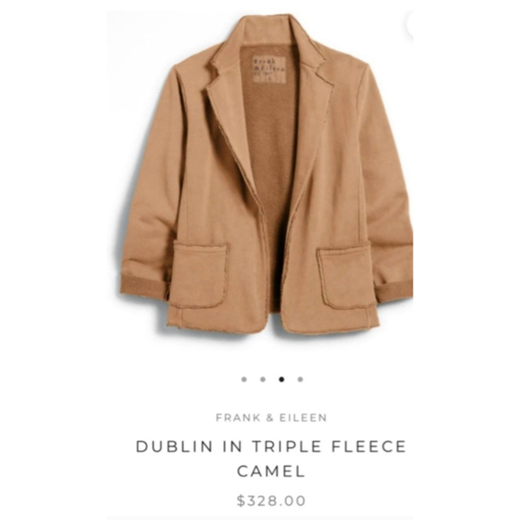 Frank & Eileen Jackets & Blazers - New Frank & Eileen Camel Triple Fleece Dublin Blazer XS